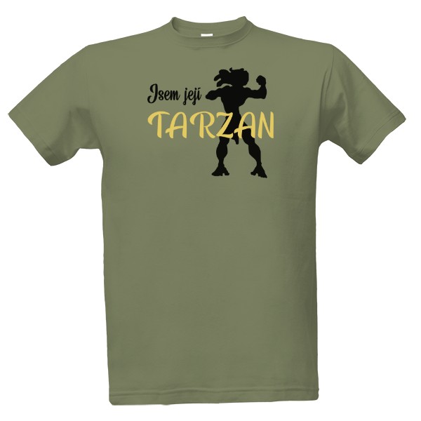 Tričko s potiskem Jsem její Tarzan párové triko