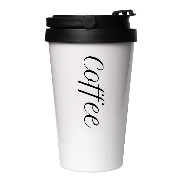 Cestovní nerezový hrnek s potiskem termohrnek coffee