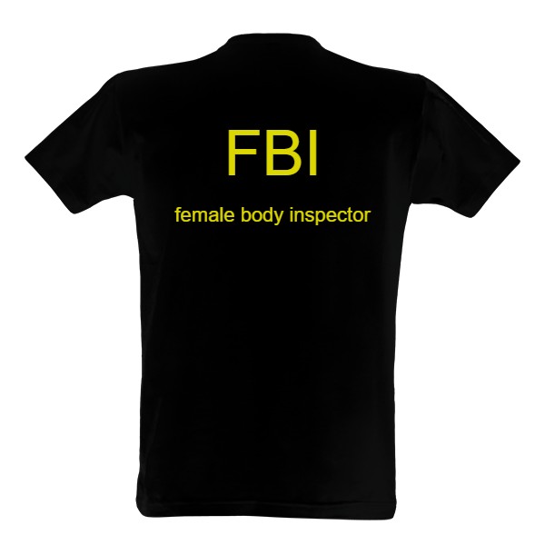 Tričko s potiskem tričko fbi